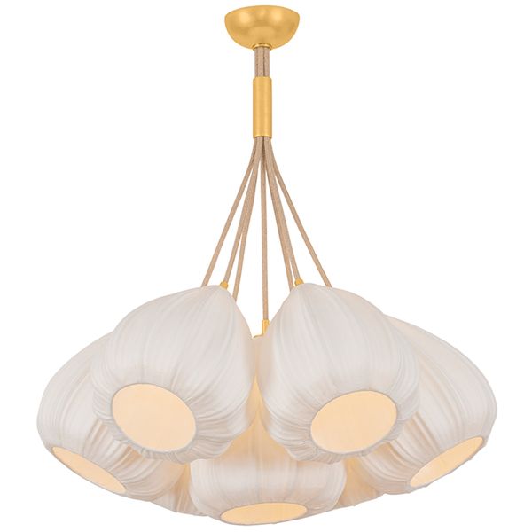 Valeria Flush Mount, Aged Brass
