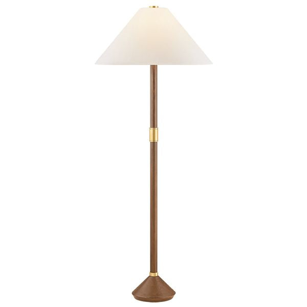 Rhinelander Tischlampe, Aged Brass/Ceramic Brushed Indigo