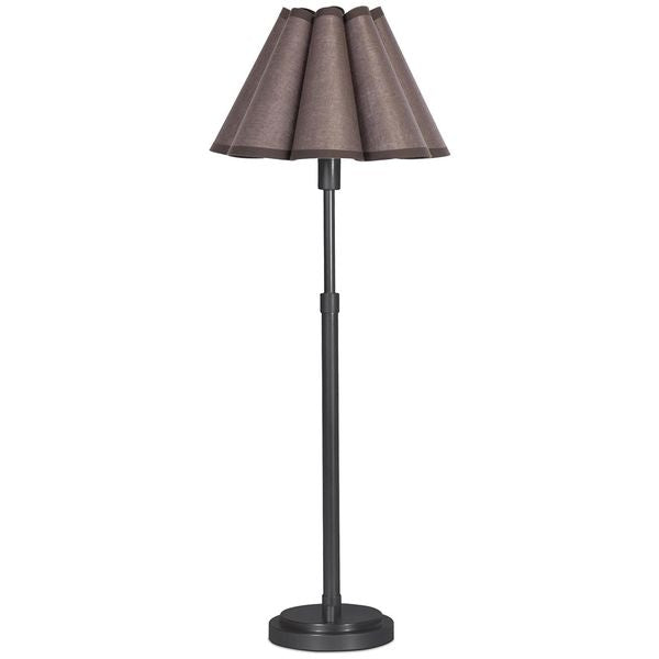 Polly Buffet Lamp, Blacken Brass/Wild Poppy