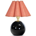 Giorgio Schwarz Glas Lamp, Linen