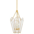 Paulette Wall Sconce, Aged Brass/Ceramic Indigo Wash