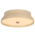 Shore Flush Mount, Aged Brass/Slate Gesso