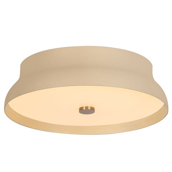 Shore Flush Mount, Aged Brass/Slate Gesso