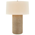 Schubert Tischlampe, Patina Brass/ Ceramic Sugar Cookie